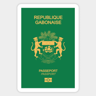 Gabon passport Magnet